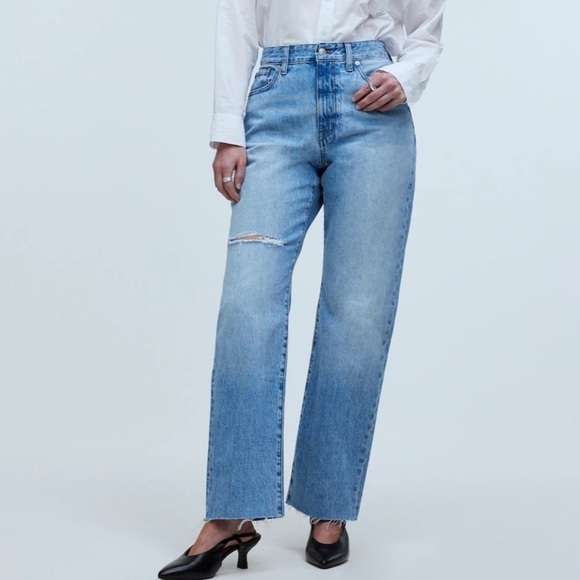 Madewell Denim - Madewell The Curvy '90s Straight Jean revoir wash